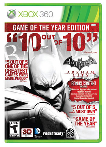 Anunciado Batman: Arkham City GOTY Edition