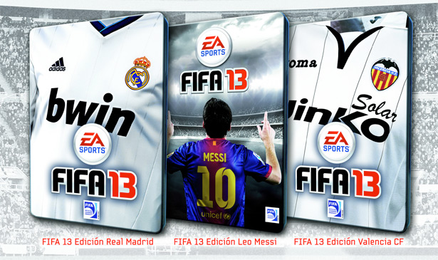 EA anuncia ediciones exclusivas de FIFA 13 del Real Madrid, del Valencia y de Messi