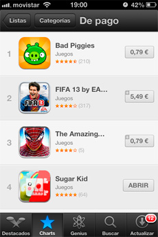 Sugar Kid, cuarto juego más venido en la App Store española