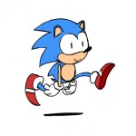 Sonic corriendo como un idiota