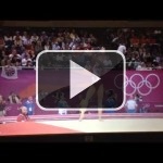 Una gimnasta olímpica hace su rutina con música del Zelda