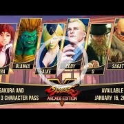 La tercera temporada de Street Fighter V trae de vuelta a Sakura, Blanka, Cody y Sagat