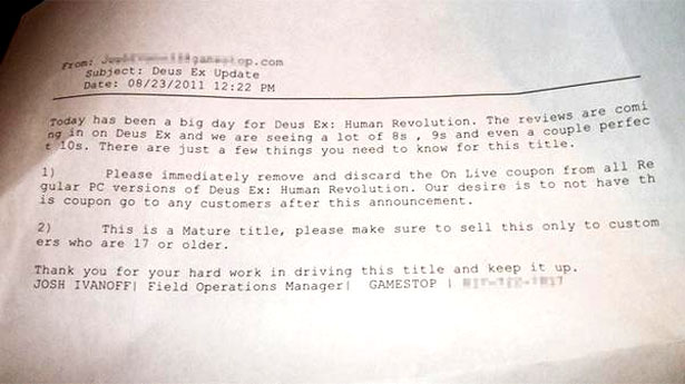 gamestop la lia con deus ex human revolution