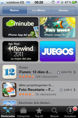 Tiny Wings, mejor juego del año para iPhone según la App Store