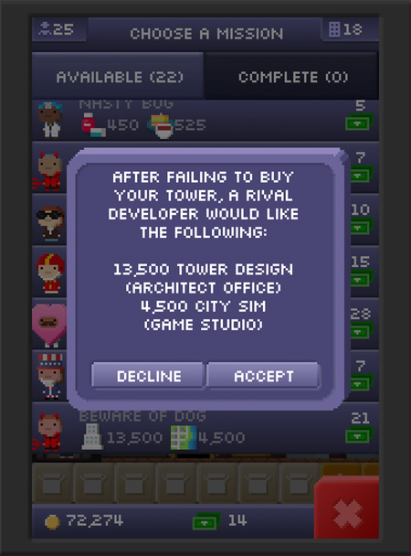 Tiny Tower se cachondea de Zynga