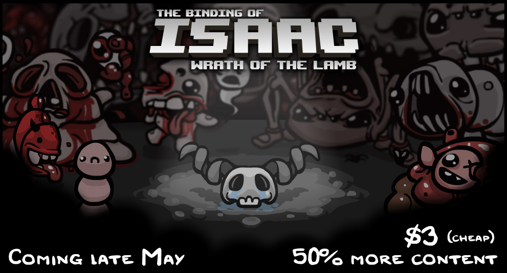 El DLC de The Binding of Isaac, en mayo