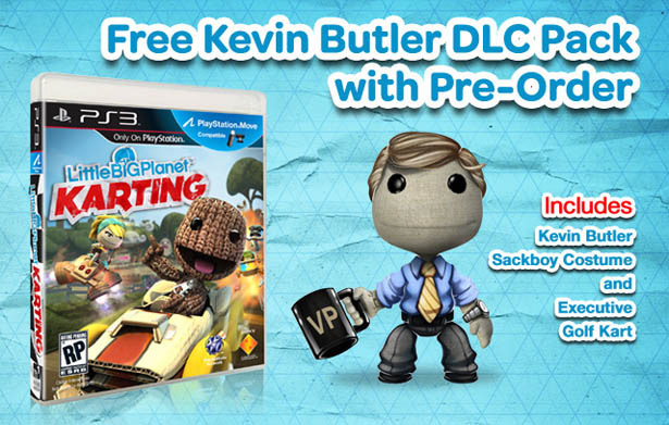 Kevin Butler, de regalo reservando LittleBigPlanet Karting