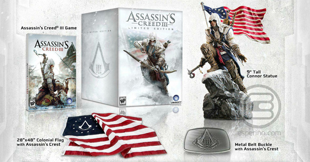 Así será la edición limitada de Assassin's Creed III en EE.UU.