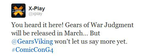 Gears of War: Judgment saldrá en marzo de 2013 Gears of War: Judgment saldrá en marzo de 2013
