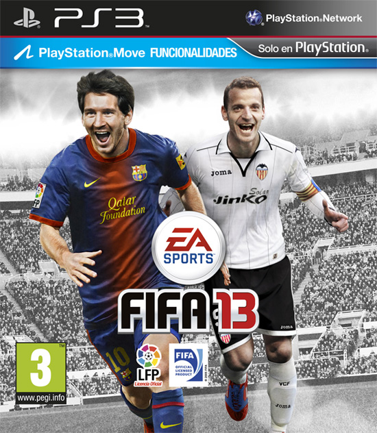 Soldado acompaña a Messi en la portada española de FIFA 13