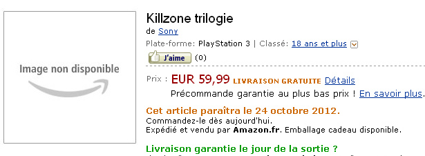 Killzone Trilogy existe, según Amazon