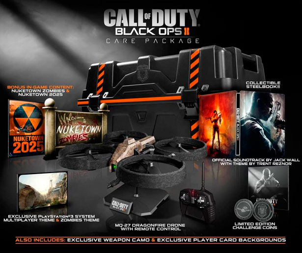 La edición limitada de Black Ops II viene con un drone, evidentemente