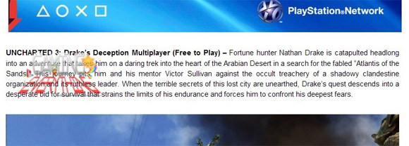 El multijugador de Uncharted 3 podría lanzarse como free to play