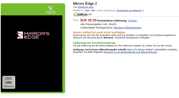 A Amazon se le escapa Mirror's Edge 2