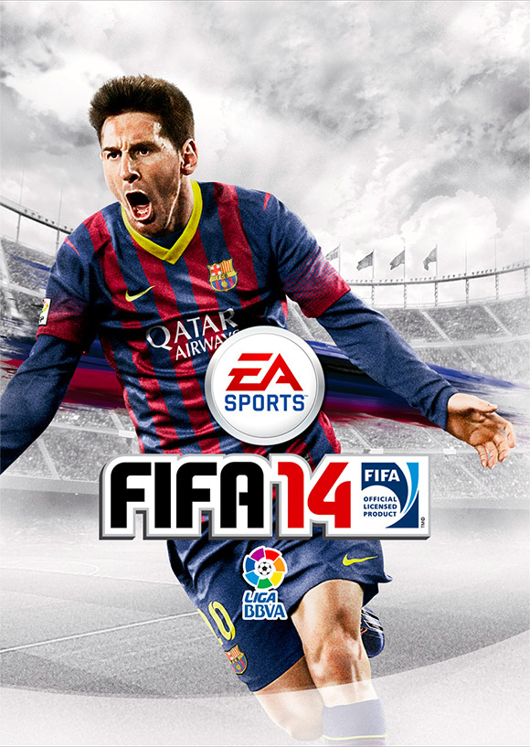 Así se ve Messi en la portada de FIFA 14