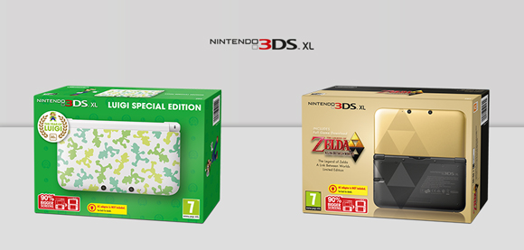 Nintendo traerá a Europa dos modelos de 3DS XL basados en Luigi y Zelda