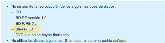 PS4 podría no leer Blu-ray 3D