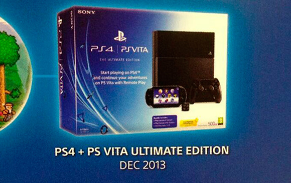 El pack con PS4 y Vita se pondrá a la venta en diciembre El pack con PS4 y Vita se pondrá a la venta en diciembre