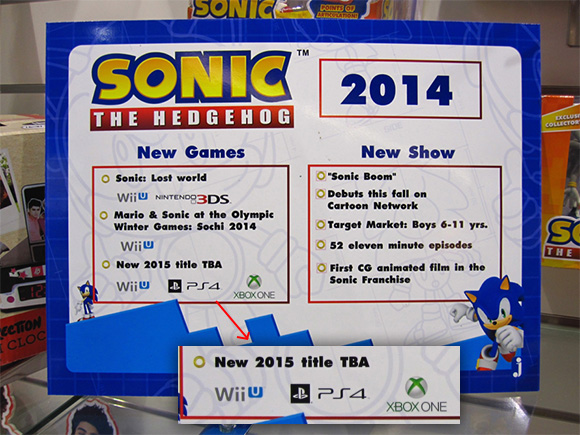 Tendremos nuevo juego de Sonic en 2015, para Wii U, PS4 y Xbox One