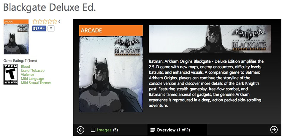 Parece que tendremos una versión de Batman: Arkham Origins Blackgate en HD