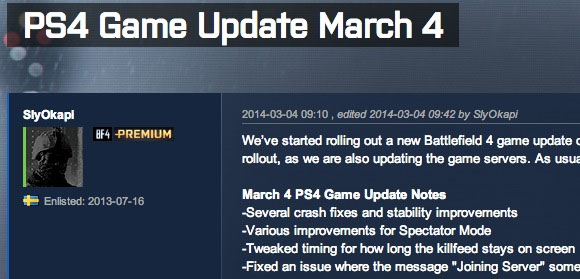 Battlefield 4 se actualiza de nuevo