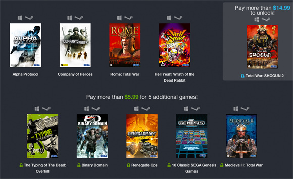 Sega se queda con el nuevo Humble Bundle semanal 