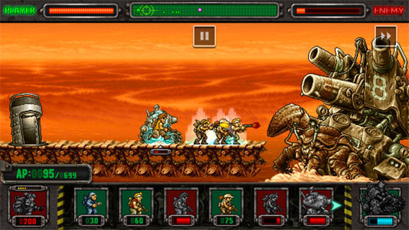 Hay un tower defense de Metal Slug y es gratis