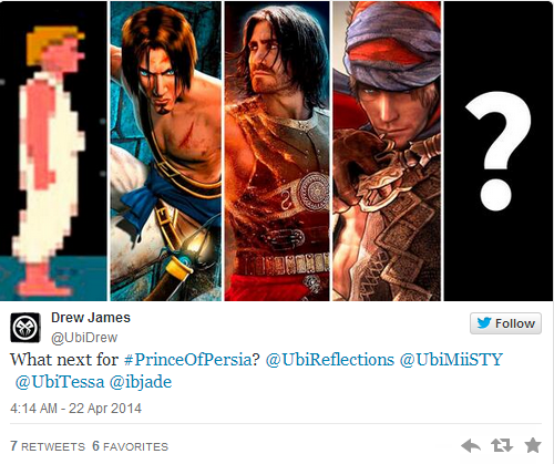 Ubisoft sugiere un nuevo Prince of Persia y luego se arrepiente
