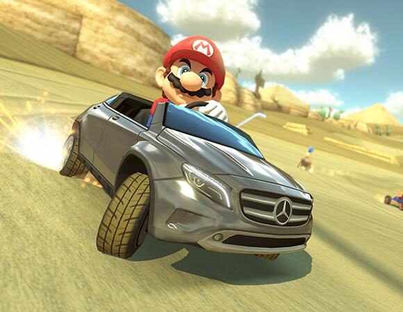 El primer coche descargable de Mario Kart 8 es un Mercedes Benz GLA