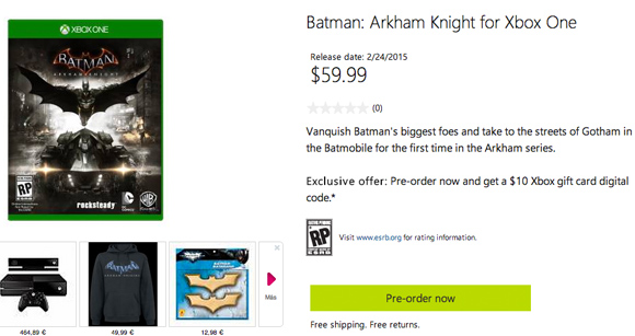 Se filtra la posible fecha de lanzamiento de Batman: Arkham Knight