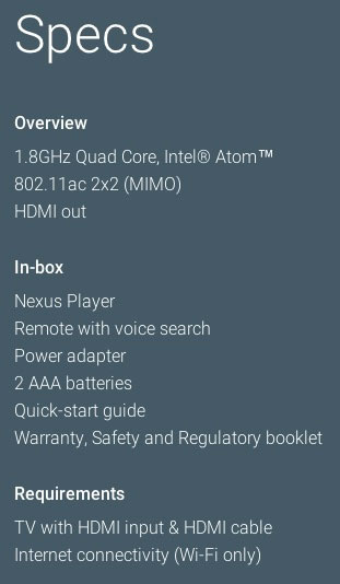 Nexus Player es la consola de Google