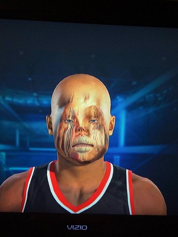¿La deformidad facial en NBA2K15 es un bug o una feature?