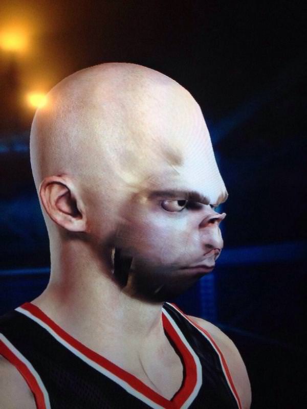 ¿La deformidad facial en NBA2K15 es un bug o una feature?