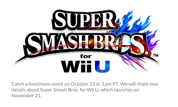 El Nintendo Direct de Super Smash Bros. para Wii U llegará pronto
