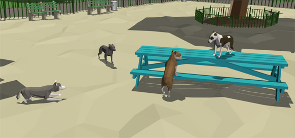 Dog Park, el dog'em up multjugador local de ser un perro en un parque