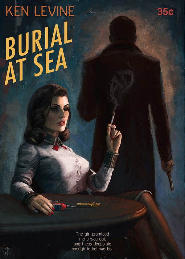Ástor Alexander dibuja portadas pulp de videojuegos