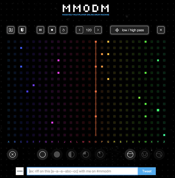 MMODM: la Massively Multiplayer Online Drum Machine