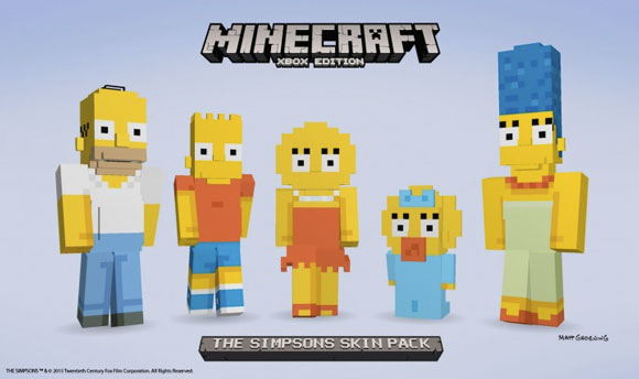 Los Simpson llegan a Minecraft como DLC