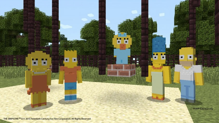 Los Simpson llegan a Minecraft como DLC