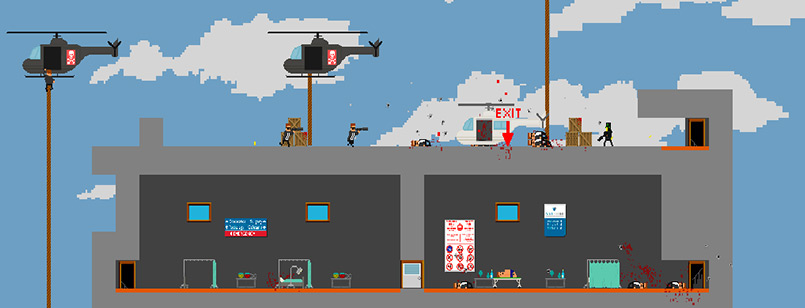 Not a Hero: el prototipo, la demo y el juego Not a Hero: el prototipo, la demo y el juego