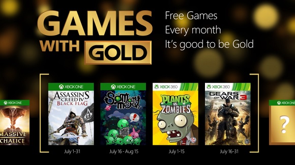 Los Juegos con Gold de julio incluyen Assassin's Creed IV y Gears of War 3