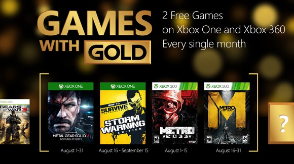 Estos son los Juegos con Gold de agosto