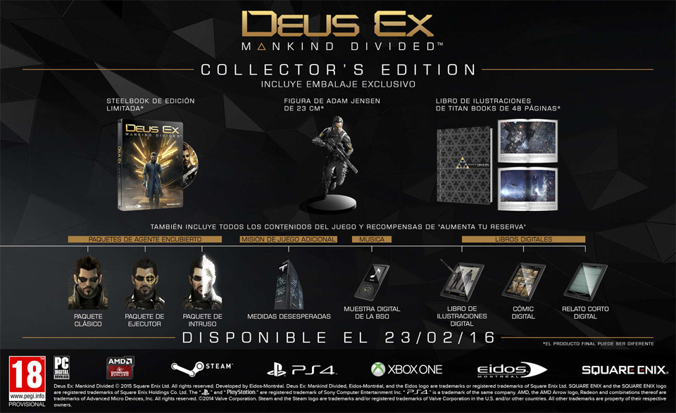 Deus Ex: Mankind Divided, a la venta el 23 de febrero