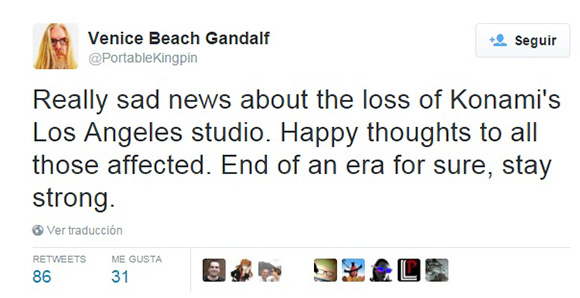 Konami cierra el antiguo estudio de Kojima en Los Angeles