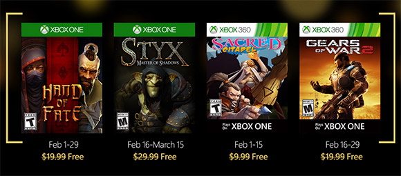 Gears of War 2 y Stix, entre los Games with Gold de febrero