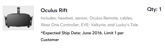 Las reservas de Oculus Rift vuelan a pesar de su elevado precio