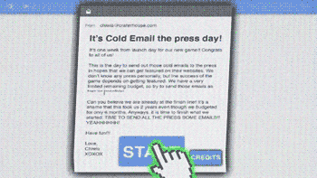 Cold Email, el juego sobre contactar con la prensa del videojuego Cold Email, el juego sobre contactar con la prensa del videojuego