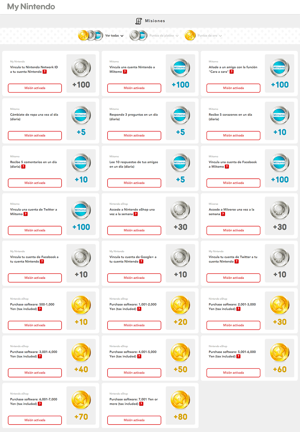 Así se consiguen y se gastan los puntos de My Nintendo en Japón