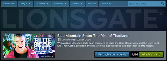 Lionsgate se alía con Valve para llevar sus películas a Steam