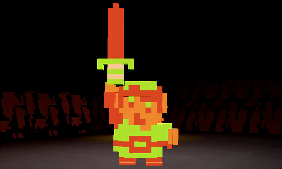 El homenaje voxelado a Zelda es espectacular
